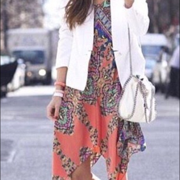 Design Lab Paisley Asymmetrical Dress - Picture 4 of 5